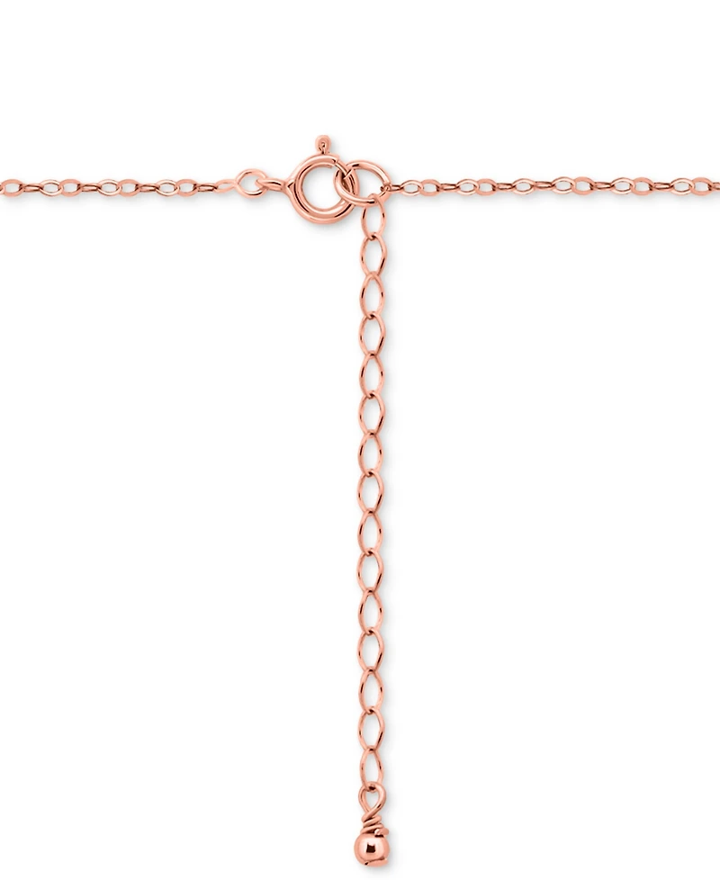 Giani Bernini Cubic Zirconia Bow Pendant Necklace, 16" + 2" Extender, Macy's Exclusive