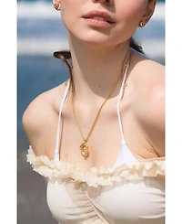 Classicharms Nicole Molten C Hoop Pendant Necklace