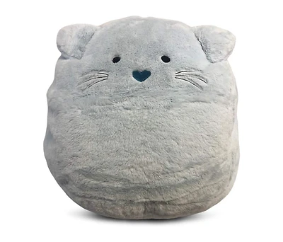 Cesicia Fur Kitty Critter Bean Bag Chair, Grey