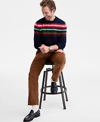 Club Room Men's Fair Isle Crewneck Sweater, Macy's Exclusive