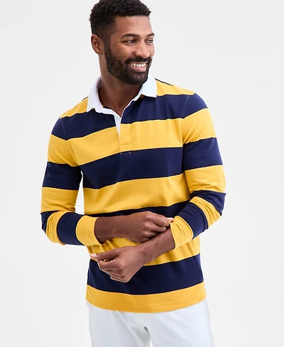 Club Room Men's Wide Stripe Rugby Shirt, Macy's Exclusive