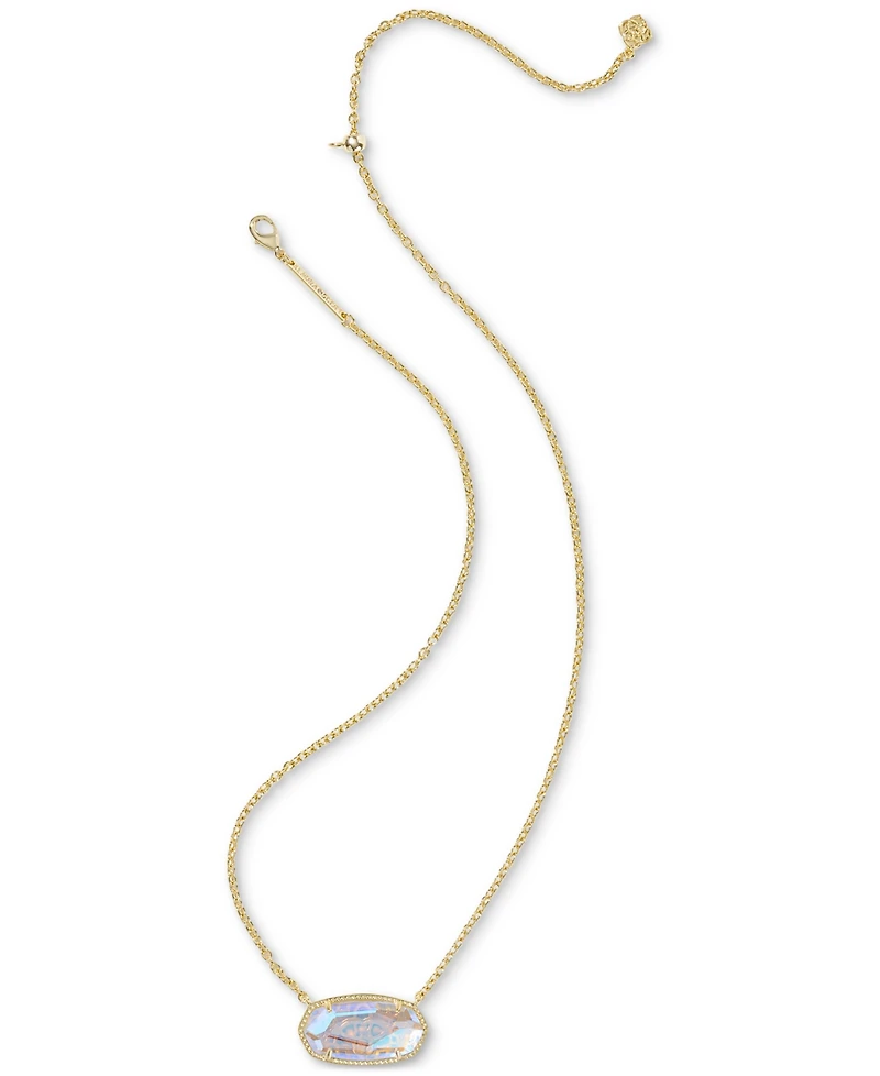 Kendra Scott Elisa Statement Short Pendant Necklace 14K Gold Over Brass