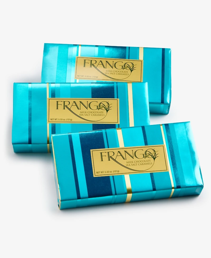 Frango Chocolates 3 Pack Holiday 1/3 Lb Wrapped Sea Salt Caramel Milk Chocolates, Created for Macy's