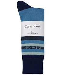 Calvin Klein Men's 4-Pack Combed Crew Socks