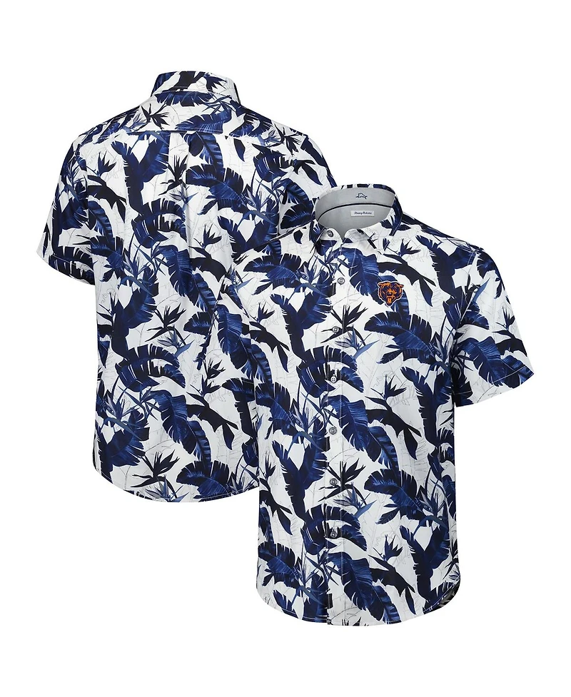 Tommy Bahama Men's Navy Chicago Bears Sunnyvale Blooms Camp Button-Up Shirt