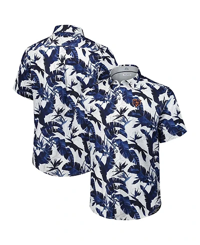 Tommy Bahama Men's Navy Chicago Bears Sunnyvale Blooms Camp Button-Up Shirt