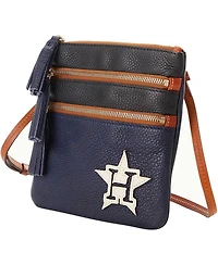 Dooney Bourke Houston Astros Infield Triple Zip Crossbody Purse