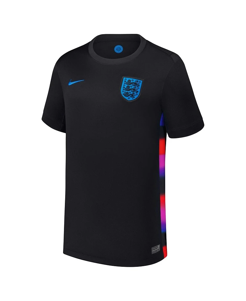 Nike Big Boys and Girls Black England Women's National Team 2025/26 Away Replica Jersey