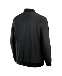 Fanatics Men's Black Toronto Maple Leaf's Authentic Pro Road Full-Zip Bomber Jacket