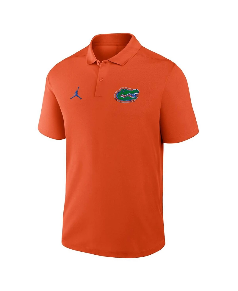 Jordan Men's Orange Florida Gators Primetime Victory Primary Logo Performance Polo Shirt