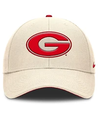 Nike Men's Natural Georgia Bulldogs Rise Primetime Performance Trucker Adjustable Hat