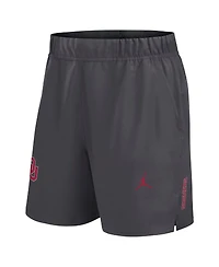 Jordan Men's Gray Oklahoma Sooners Primetime Woven Victory Performance Shorts