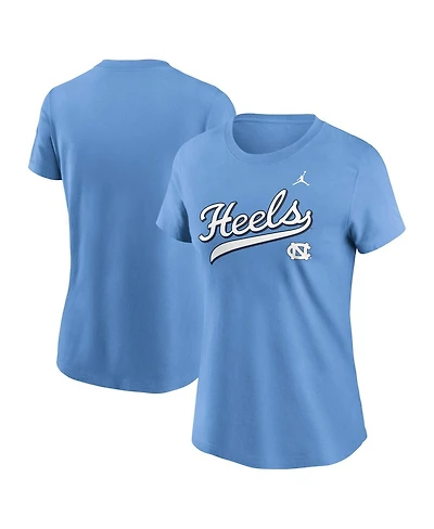 Jordan Women's Carolina Blue North Tar Heels Local Script T-Shirt