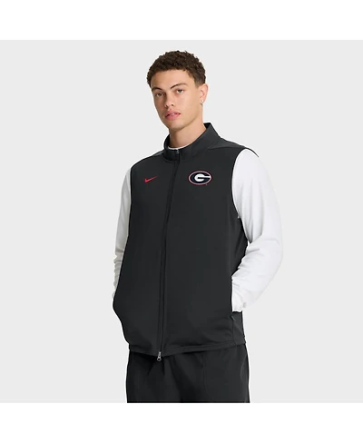 Nike Men's Black Georgia Bulldogs Primetime Victory Performance Full-Zip Vest