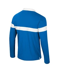 Colosseum Men's Blue Ucla Bruins Too Cool For School Long Sleeve Polo Shirt