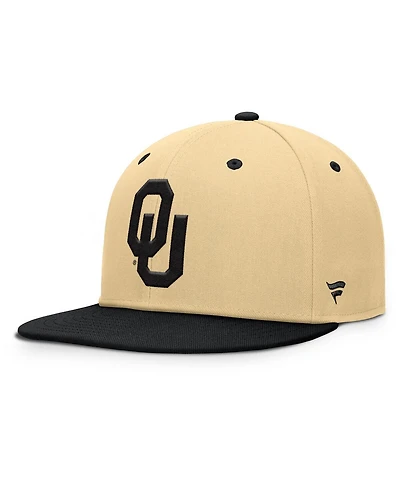 Fanatics Men's Gold/Black Oklahoma Sooners Balance Fitted Hat