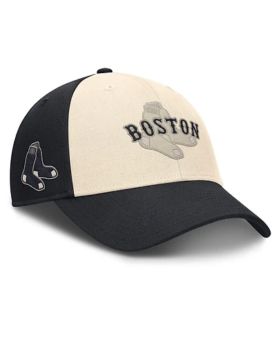 Nike Men's Navy/Natural Boston Red Sox Statement Club Performance Adjustable Hat