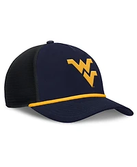 Nike Men's Navy West Virginia Mountaineers Rise Primetime Trucker Adjustable Hat