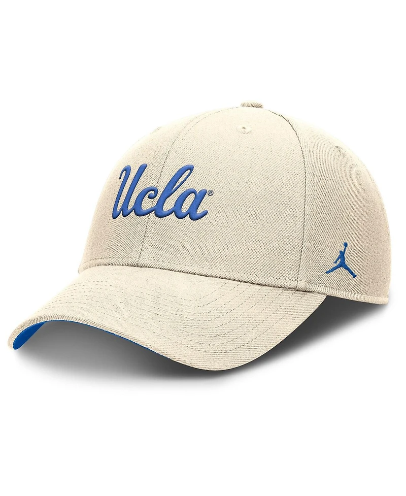 Jordan Men's Natural Ucla Bruins Rise Primetime Performance Trucker Adjustable Hat