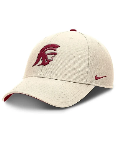 Nike Men's Natural Usc Trojans Rise Primetime Performance Trucker Adjustable Hat