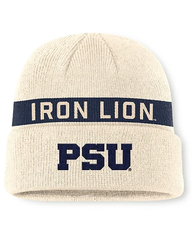 Nike Men's Natural Penn State Nittany Lions Peak Primetime Utility Cuffed Knit Hat