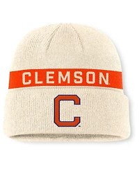 Nike Men's Natural Clemson Tigers Peak Primetime Utility Cuffed Knit Hat