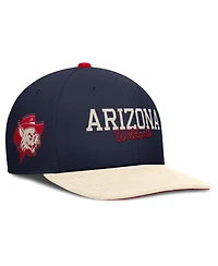 Nike Men's Navy/Cream Arizona Wildcats Pro Legacy Script Snapback Hat