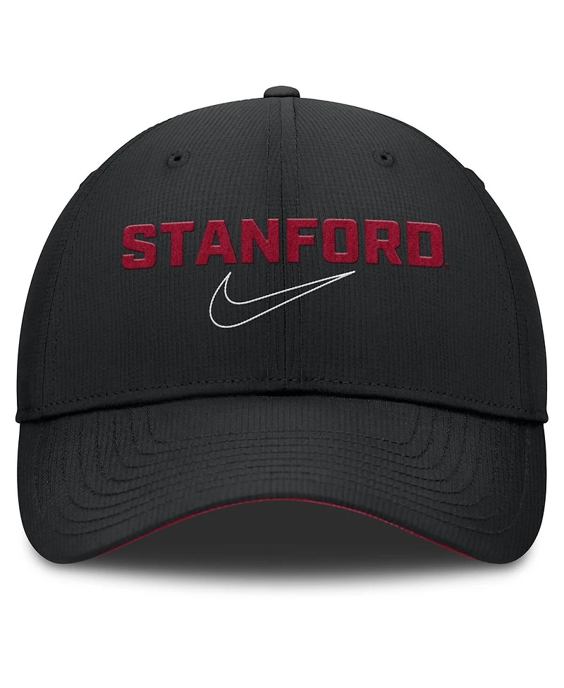 Nike Men's Black Stanford Cardinal Club Prep Performance Adjustable Hat