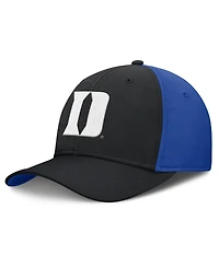 Nike Men's Black/Royal Duke Blue Devils 2025 Sideline Rise Local Performance Flex Hat