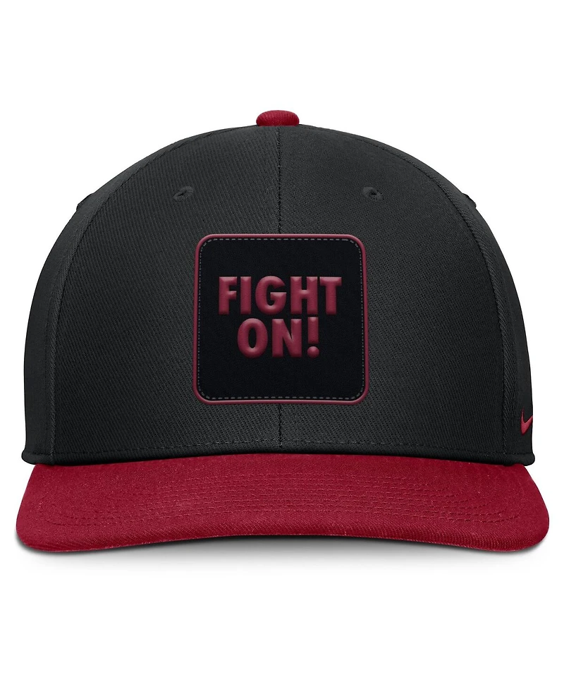 Nike Men's Black/Cardinal Usc Trojans 2025 Sideline Campus Pro Local Snapback Hat