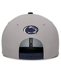 Nike Men's Gray/Navy Penn State Nittany Lions 2025 Sideline Campus Pro Local Snapback Hat