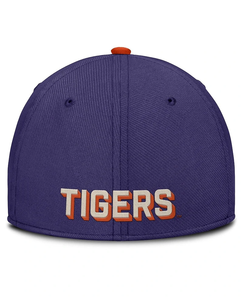 Nike Men's Purple Clemson Tigers Legacy Rise Performance Flex Hat