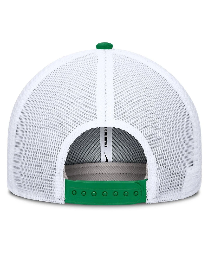 Nike Men's Green/White Oregon Ducks Rise Primetime Performance Trucker Adjustable Hat