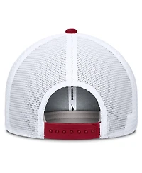 Nike Men's Crimson/White Alabama Crimson Tide Rise Primetime Performance Trucker Adjustable Hat