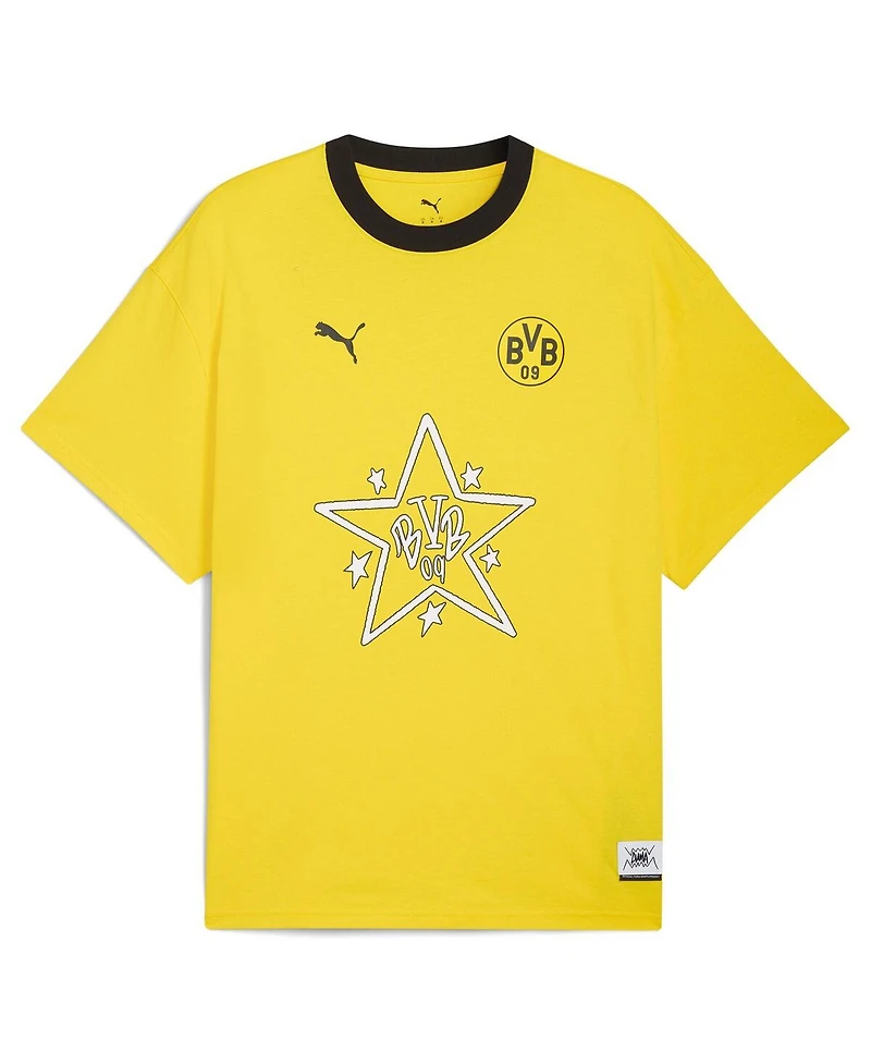 Puma Men's Yellow Borussia Dortmund 2025 Fifa Club World Cup Hoops T-Shirt