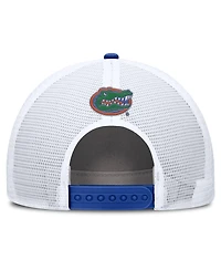 Jordan Men's Royal/White Florida Gators 2025 On-Field Rise Patch Trucker Adjustable Hat