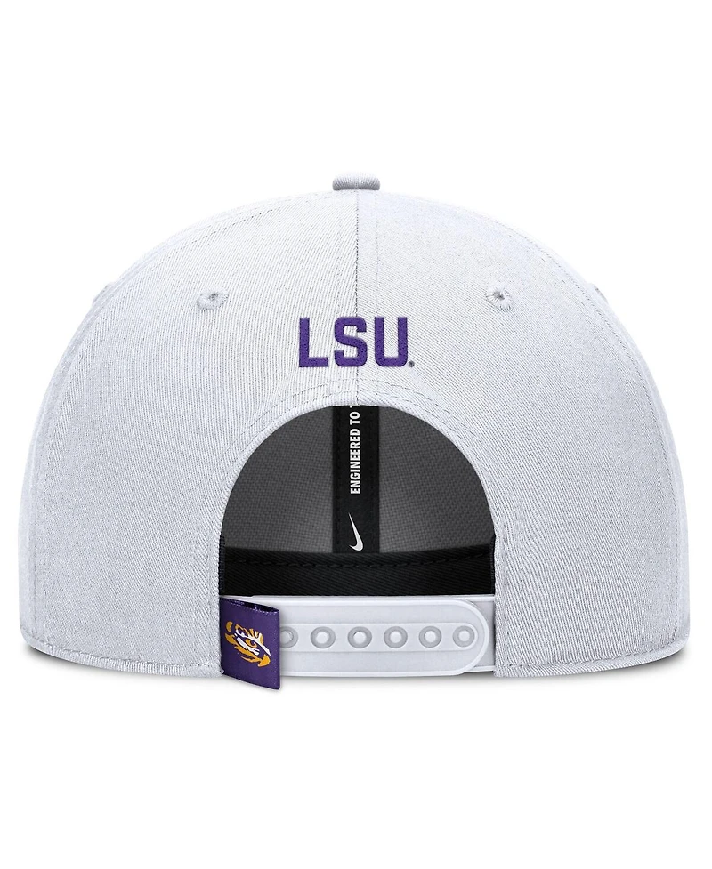 Nike Men's White Lsu Tigers 2025 On-Field Rise Performance Adjustable Hat