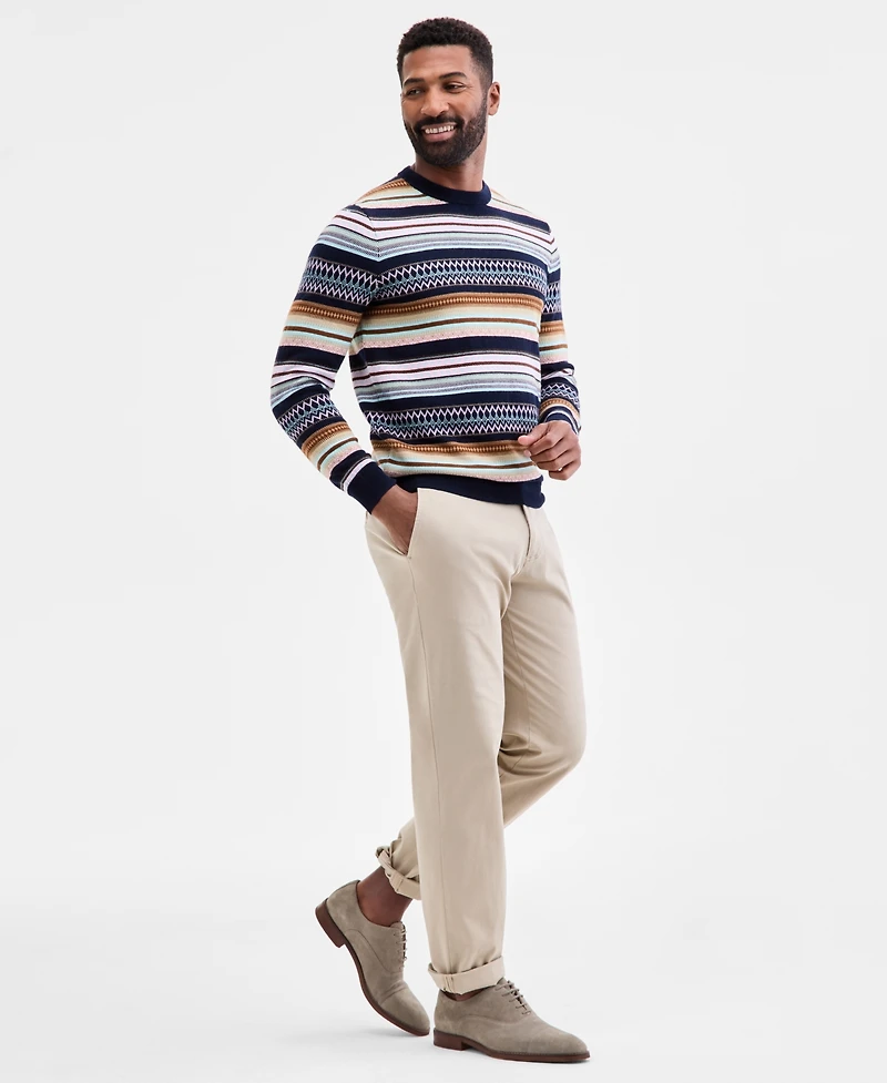 Club Room Men's Cameron Fair Isle Crewneck Sweater, Macy's Exclusive