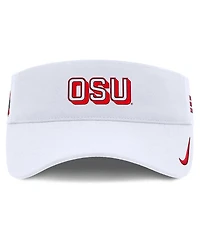 Nike Men's White Ohio State Buckeyes 2025 On-Field Gameday Performance Ace Adjustable Visor Hat