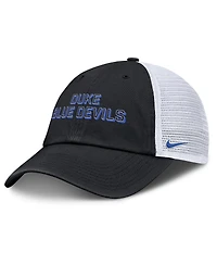 Nike Men's Black Duke Blue Devils 2025 Gameday On-Field Club Adjustable Trucker Hat
