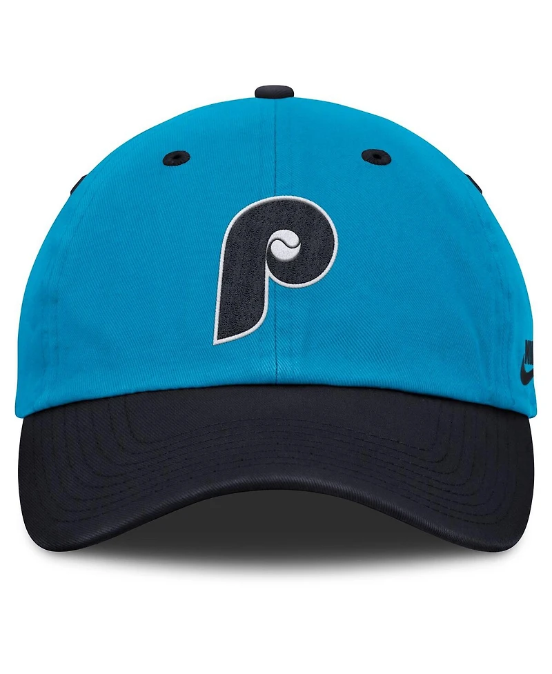 Nike Men's Blue/Navy Philadelphia Phillies Neon 90s Club Adjustable Hat