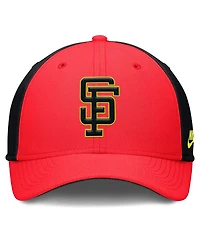 Nike Men's Crimson/Black San Francisco Giants Neon 90s Rise Swoosh Flex Hat
