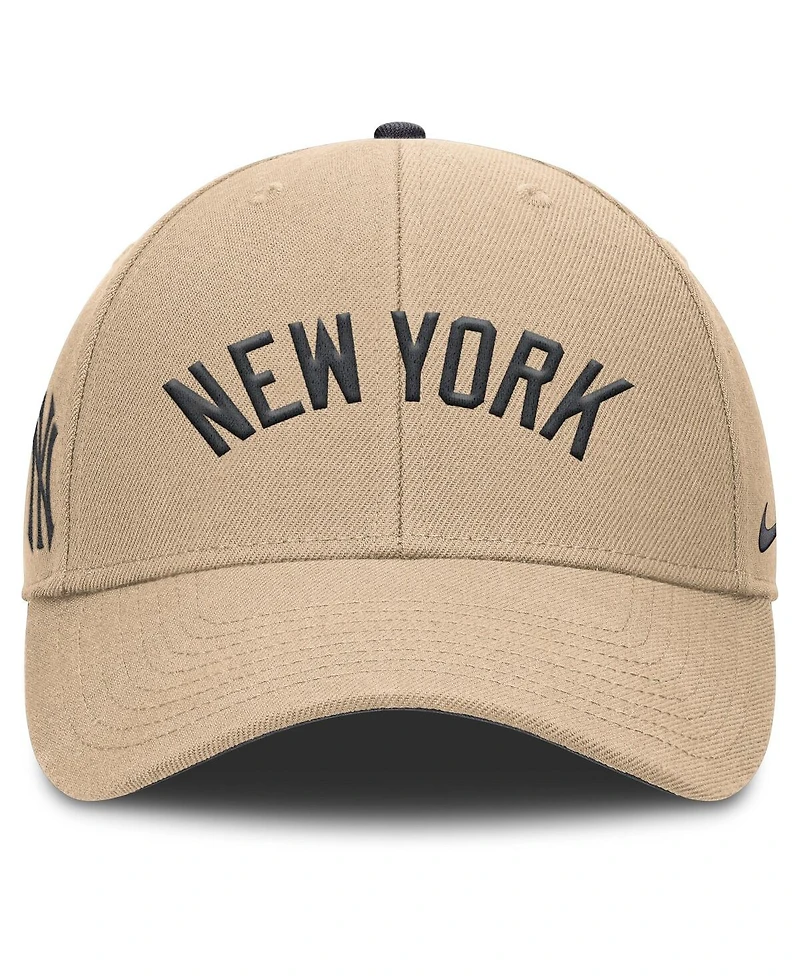 Nike Men's Khaki New York Yankees Rise Adjustable Hat