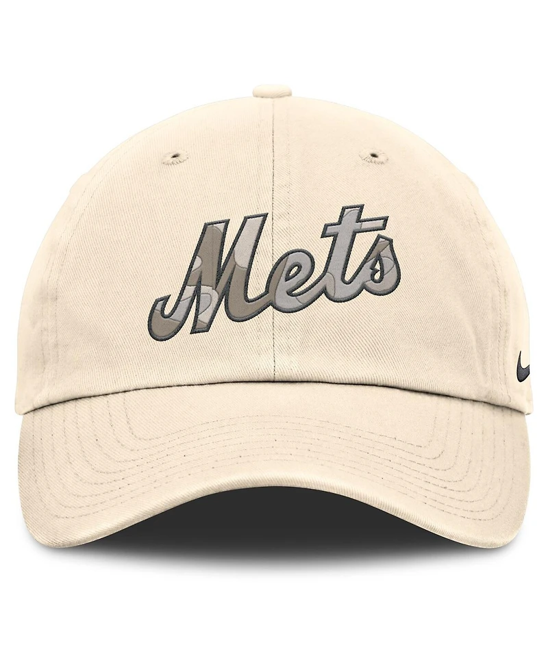 Nike Men's Natural New York Mets Camo Pack Club Adjustable Hat