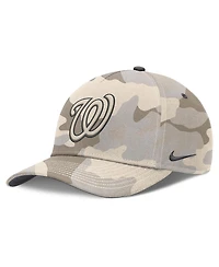 Nike Men's Natural Washington Nationals Camo Pack Rise Adjustable Hat