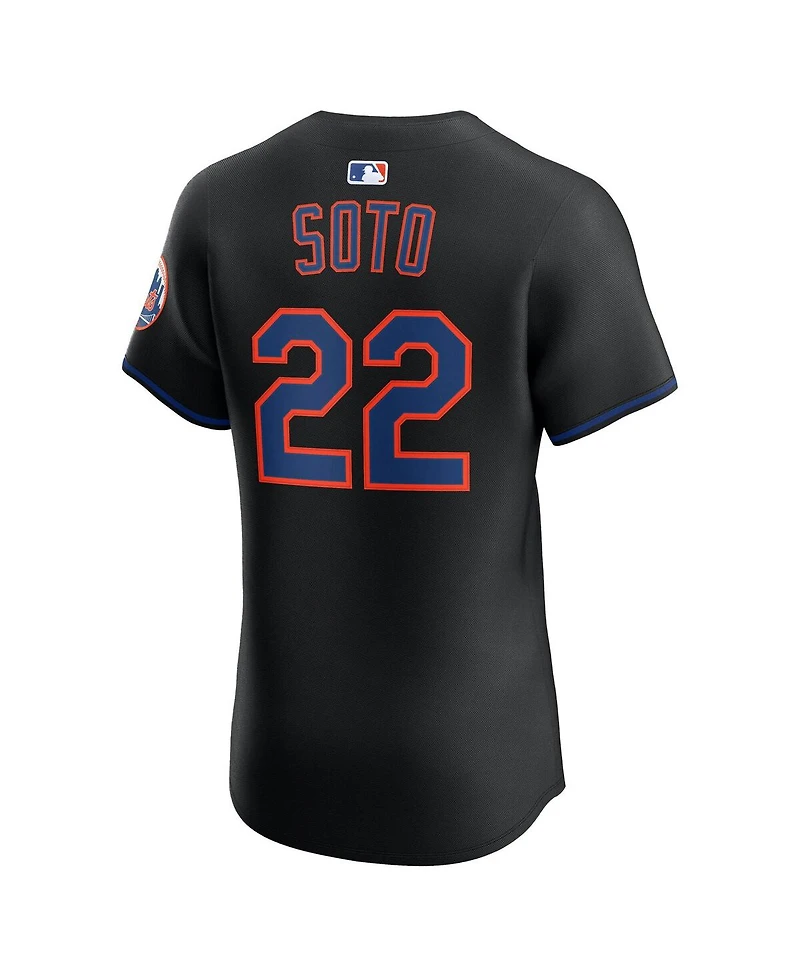 Nike Men's Juan Soto Black New York Mets Alternate Elite Jersey