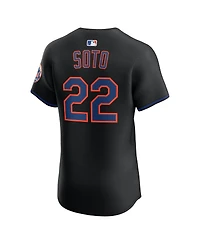 Nike Men's Juan Soto Black New York Mets Alternate Elite Jersey