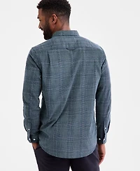 Club Room Men's Glen Plaid Cotton Corduroy Shirt, Macy's Exclusive
