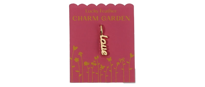 Lucky Feather Charm Garden - Gold - Love