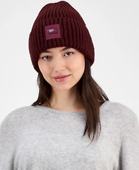 Ugg Women's Chunky Rib-Knit Logo-Patch Beanie